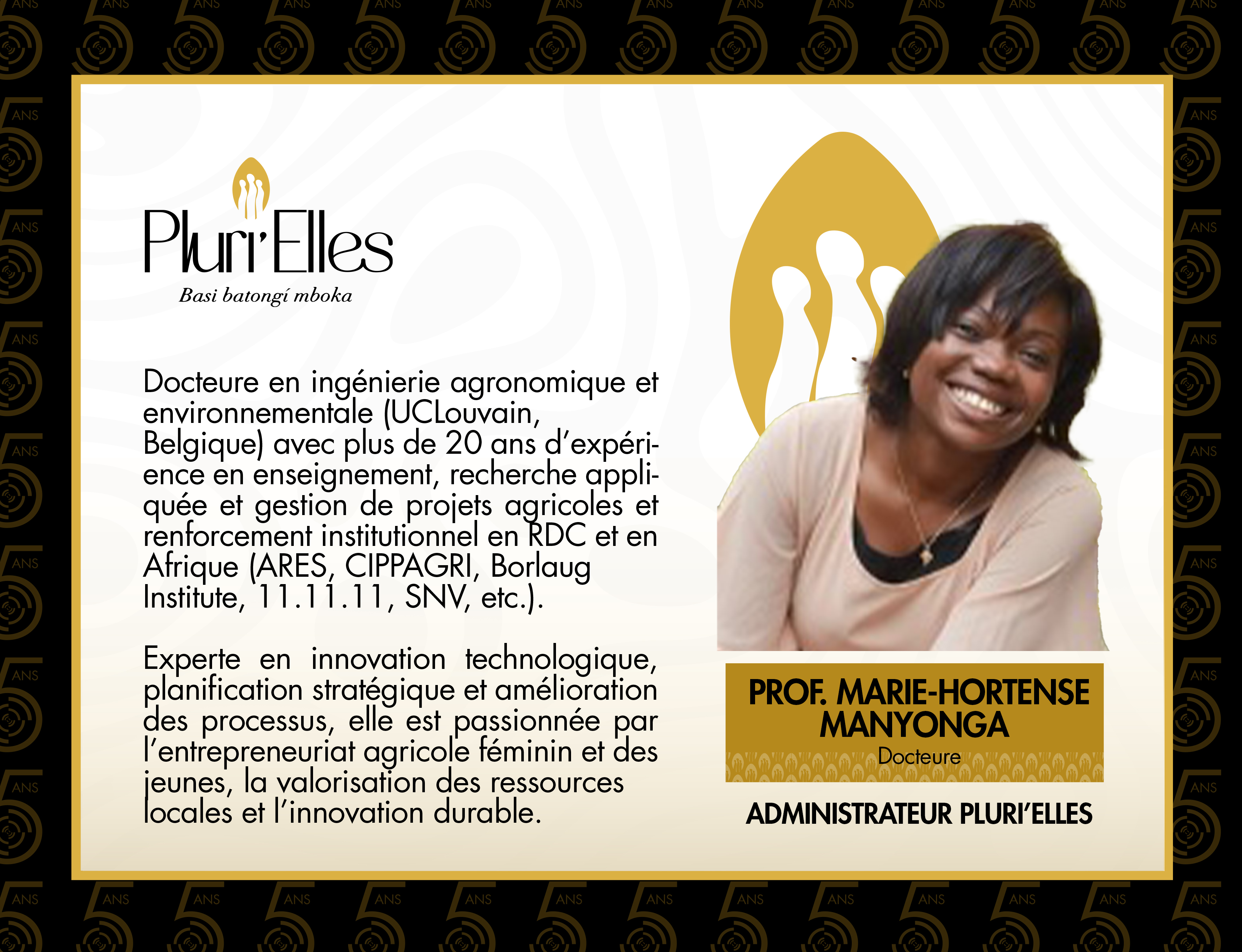 Professeure Marie Hortense Manyonga
